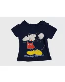 Baby Bodysuit Starter Set, Dark Blue, Light Grey, Fashion Mickey Mouse Print