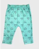 Baby Bodysuit Starter Set, Light Green, Light Grey, Fashion Mickey Mouse Print