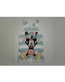 Baby Overalls/Dungarees Set, Light Blue, White - Mickey Mouse