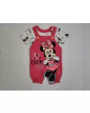 Baby Overalls/Dungarees Set, Pink, White - Minnie Mouse