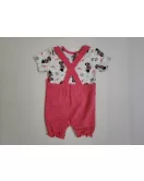 Baby Overalls/Dungarees Set, Pink, White - Minnie Mouse