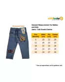 Baby Jeans - Stretch Denim, Elasticated Waist, Light Blue, Cocomelon Print & Embroidery