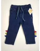 Baby Jeans - Stretch Denim, Elasticated Waist, Dark Blue