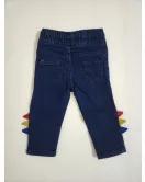 Baby Jeans - Stretch Denim, Elasticated Waist, Dark Blue