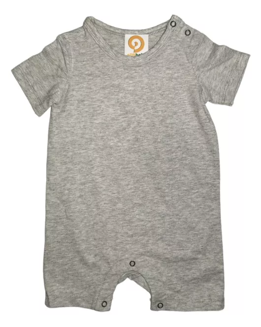 Baby Romper Short Sleeve, Grey Colour