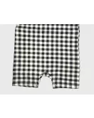 Baby Romper Short Sleeve, Black White Colour- Fashion Checker Print