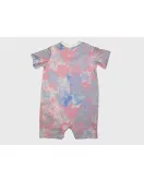 Baby Romper Short Sleeve, Pink Blue Colour- Fashion Floral Print