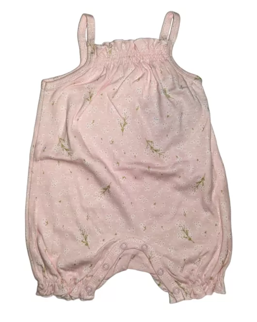 Baby Romper Sleeveless, Light Pink Colour, Fashion Flower Print