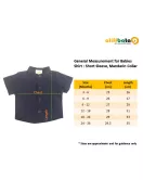 Baby Short Sleeve , Mandarin Collar - Dark Blue