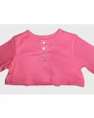 Baby Long Sleeve Crop Top Cardigan, Pink Colour