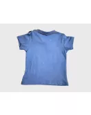 Baby Round Neck T-Shirt , Sky Blue, Fashion Gadget Print