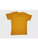 Baby Round Neck T-Shirt , Yellow, Fashion Cocomelon Print