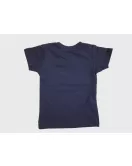 Baby Round Neck T-Shirt , Dark Blue, Fashion Cocomelon Print