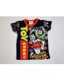 Short Sleeve Pyjama Set - Black Colour with Fashion Toy Story Print