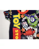 Short Sleeve Pyjama Set - Black Colour with Fashion Toy Story Print