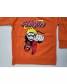 Long Sleeve Pyjama Set - Orange,Grey Colour with Fashion Naruto Print