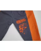 Long Sleeve Pyjama Set - Orange,Grey Colour with Fashion Naruto Print