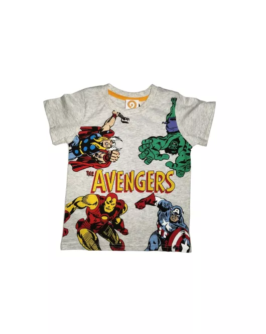 Round Neck T-Shirt , Grey Colour, Fashion Avengers Print