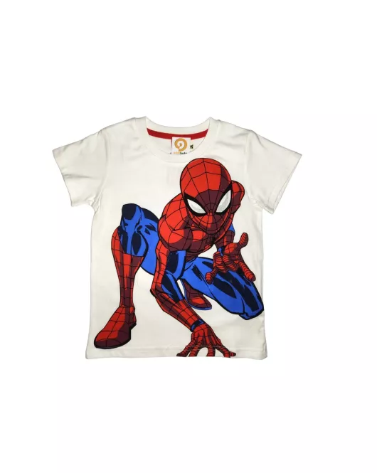 Round Neck T-Shirt , White Colour, Fashion Spiderman Print