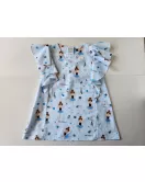 Ruffle Sleeve Dress - Light Blue-Girl