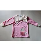 Long Sleeve Dress - Pink-Kitty