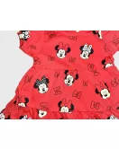 Ruffled Short Sleeve Dress Up Dress - Red, Fashion Minnie Mouse Print