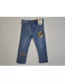 Jeans - Stretch Denim, Light Blue, Barbie Embroidery