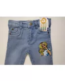 Jeans - Stretch Denim, Light Blue, Barbie Embroidery