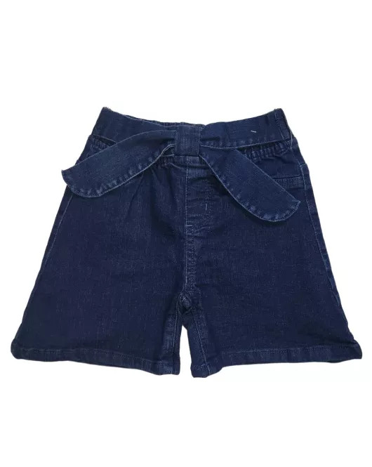 Short Pants - Stretch Denim, Dark Blue 