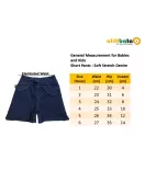 Short Pants - Stretch Denim, Dark Blue 