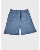 Short Pants - Stretch Denim, Light Blue 