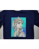 Sweater Long Sleeve- Medium Blue, Fashion Frozen Print