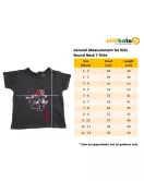 Round Neck Short Sleeve T_Shirt, Dark Lava, Fashion Cartoon Print