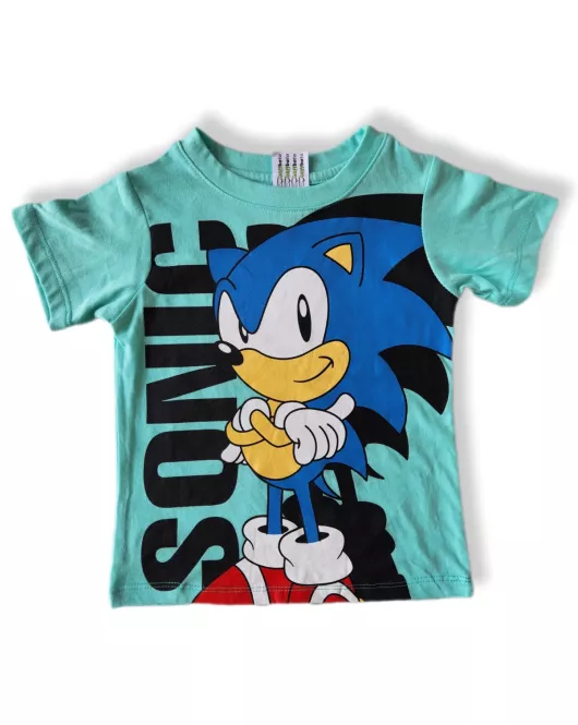 Round Neck T-Shirt With Print-Sonic