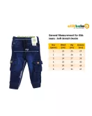 Jeans - Stretch Denim, Elasticated Waist, Dark Blue, Jogger