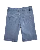 Short Pants - Stretch Denim, Light Blue - Fashion Cocomelon Embroidery