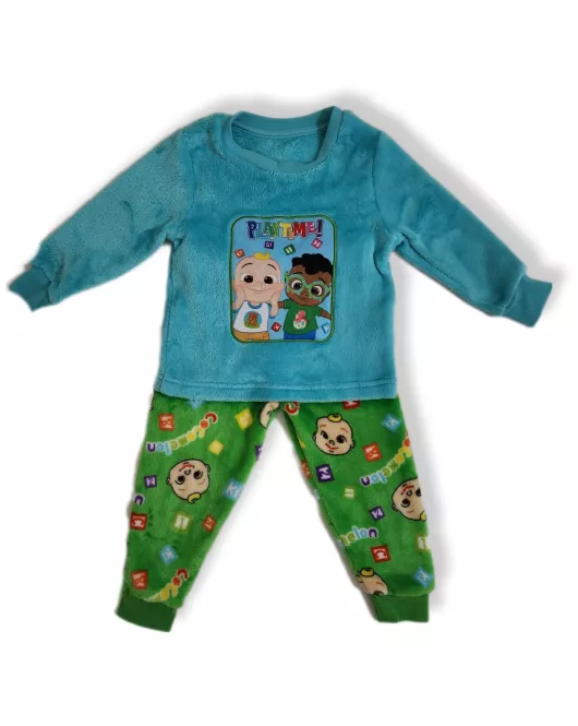 Long Sleeve Fleece Pyjama Set - Cocomelon